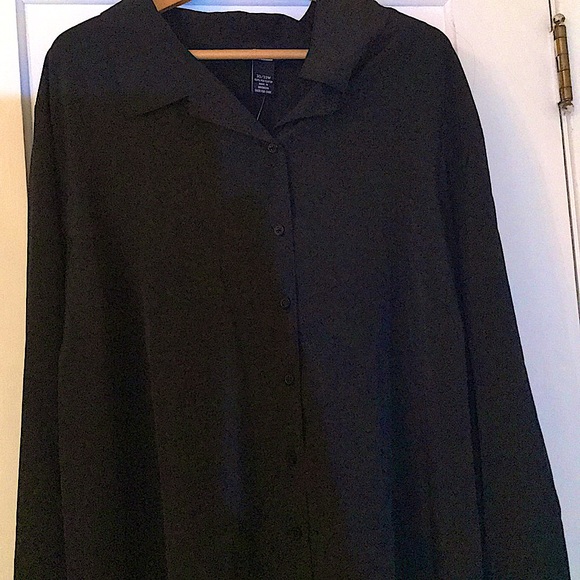 A black button down blouse. - Picture 1 of 6